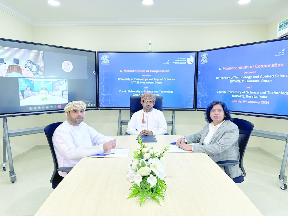 UTAS Musandam signs cooperation pact with Indian University