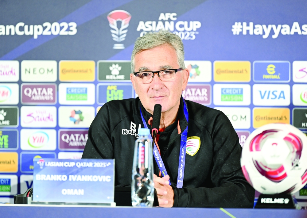 Oman head coach Branko Ivankovic