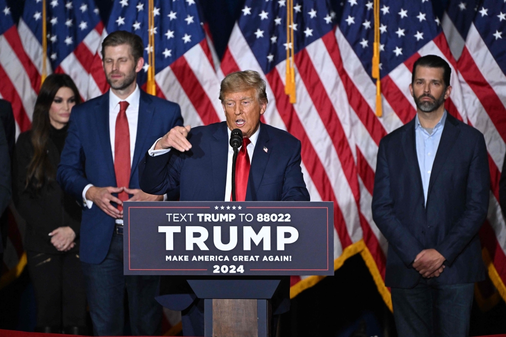 US President and Republican presidential hopeful Donald Trump,