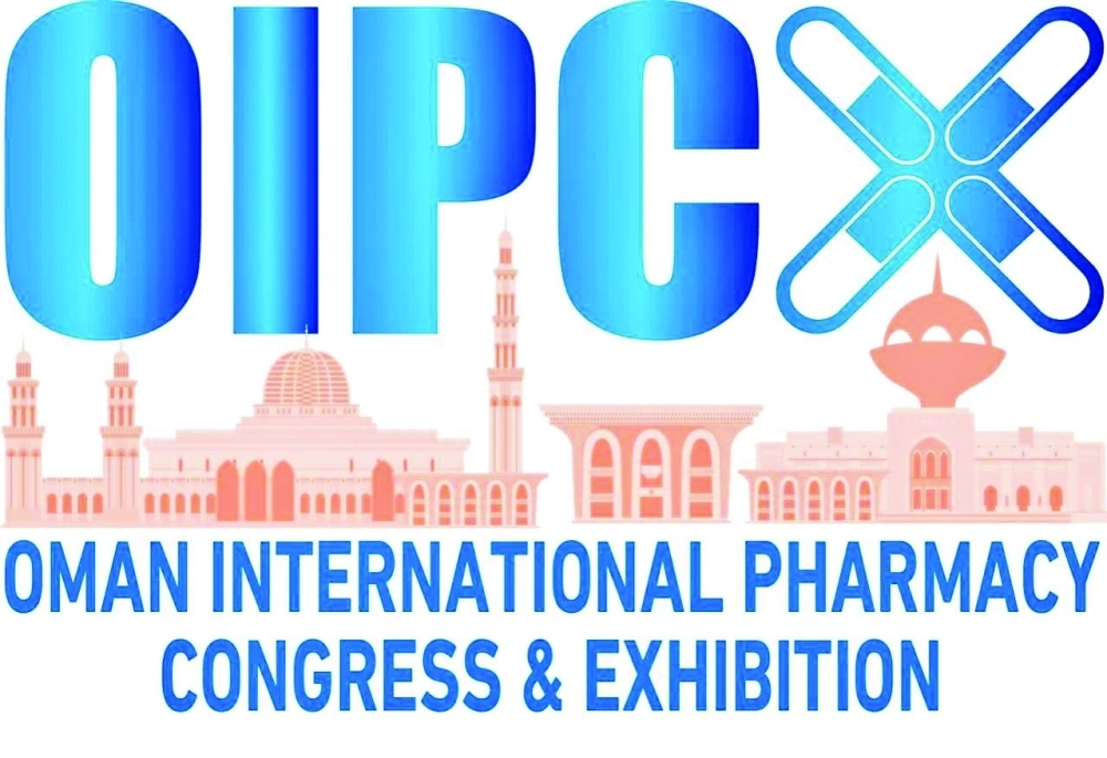 The logo of Oman International Pharmacy Congress & Exhibition