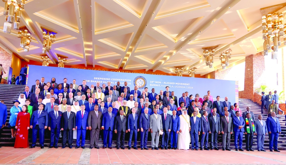 NAM leaders at the summit in Kampala on Friday.