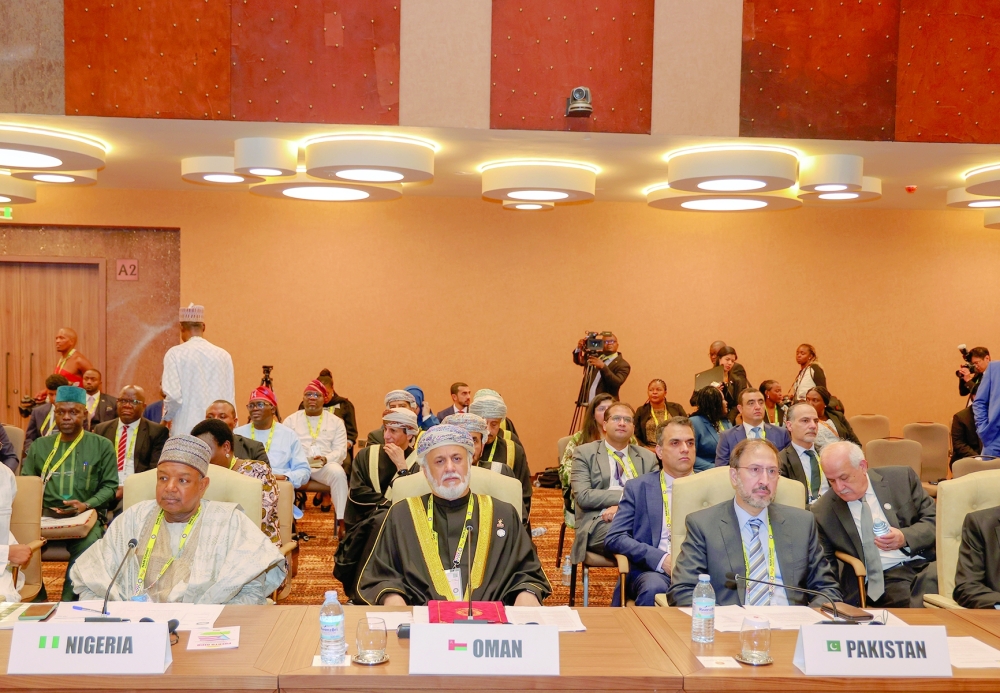 Shaikh Abdulmalik bin Abdullah al Khalili, Chairman of the State Council, at the NAM summit in Kampala on Friday.