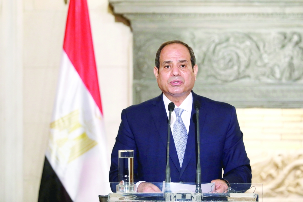 Egyptian President Abdel Fattah al-Sisi