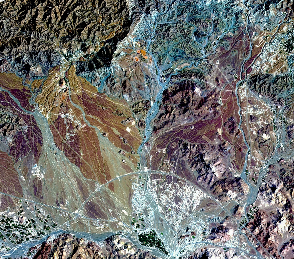 First imagesAman-1 satellite releases its first images taken by Aman-1 Satellite - Western Hajar Mountains in the Ibri wilayat