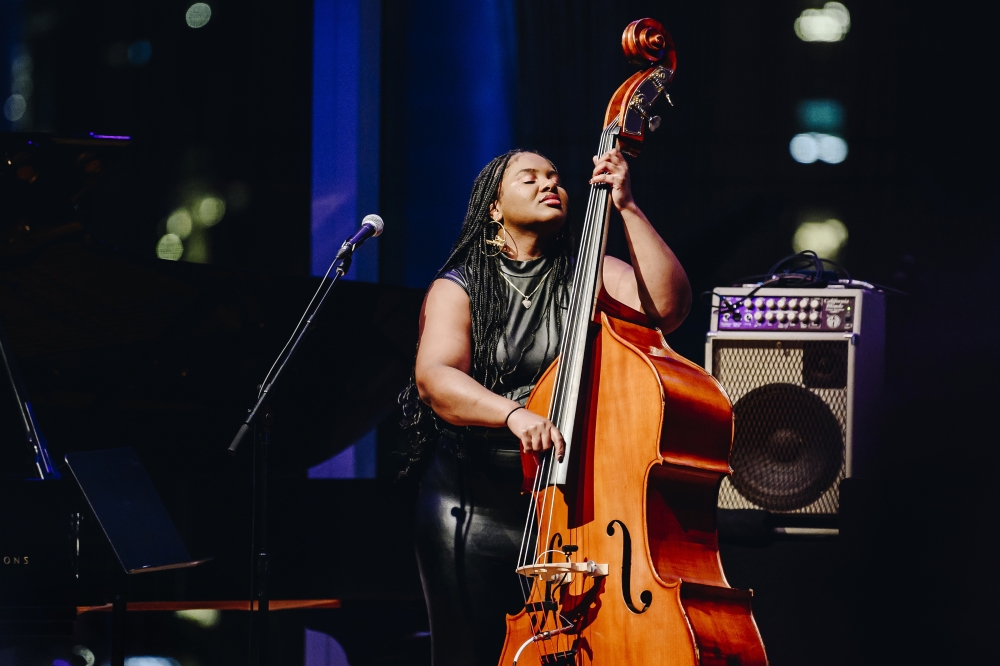 Endea Owens at the Unity Jazz Festival at Jazz at Lincoln Center in New York, Jan. 12, 2024. 