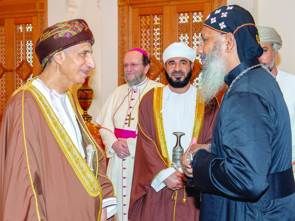 Sayyid Fahd receives attendants of worship places in Oman