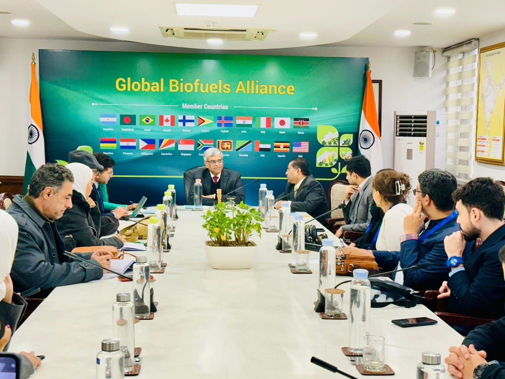 A recent media briefing on India’s clean energy aspirations.