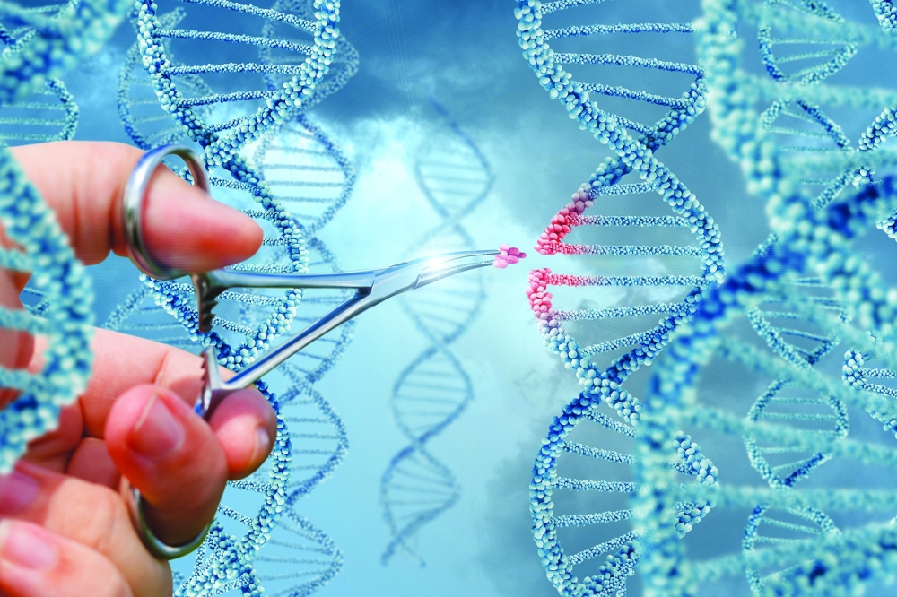 Hand,Inserts,A,Molecule,Into,Dna,Concept,Design.