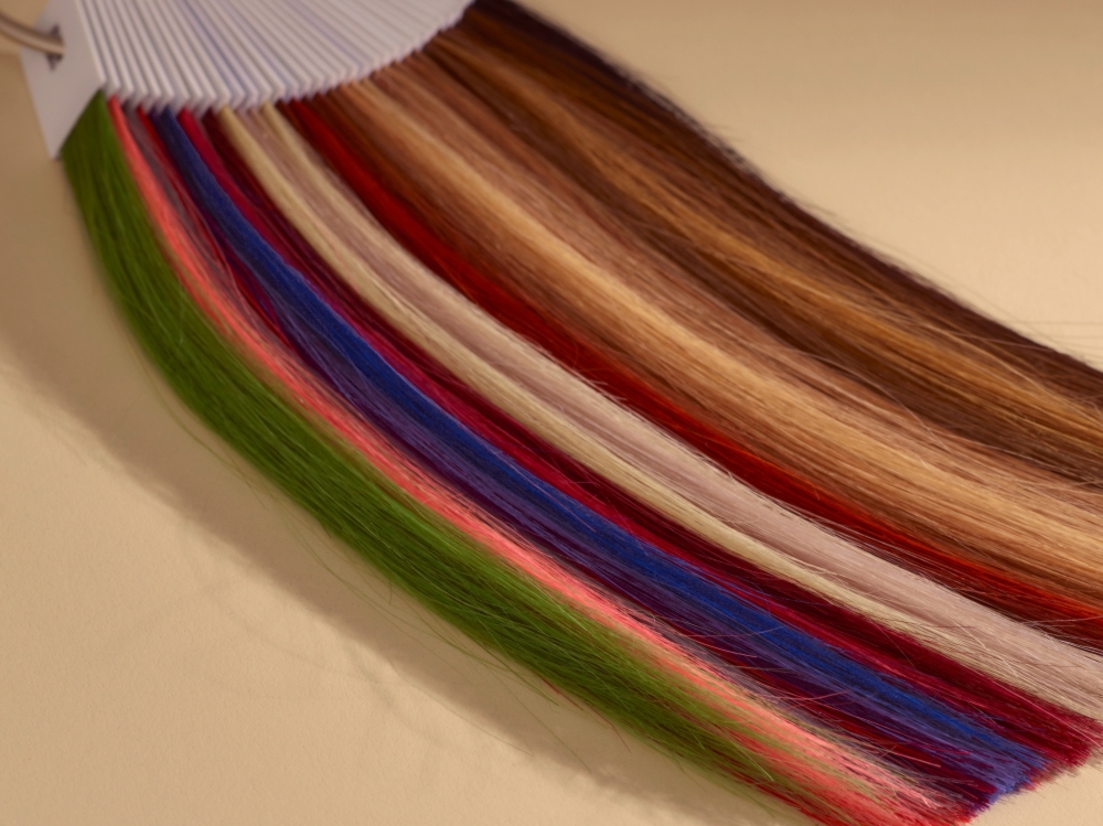 An illustrative photo of hair coloring samples, Jan 19, 2924. (Joyce Lee/The New York Times)