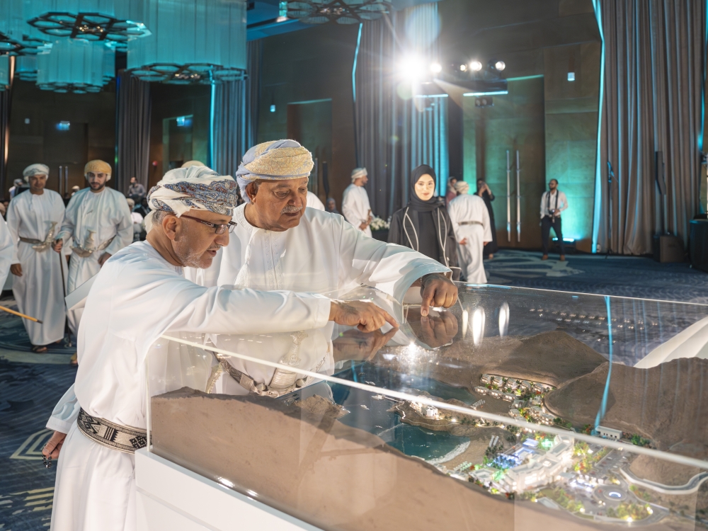 Salim bin Mohammed al Mahrouqi, Minister of Heritage and Tourism, during the launch of the project.