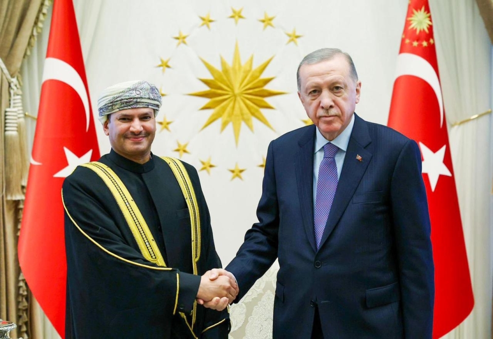 President Recep Tayyip Erdogan of the Republic of Türkiye received Saif bin Rashid al Jahwari