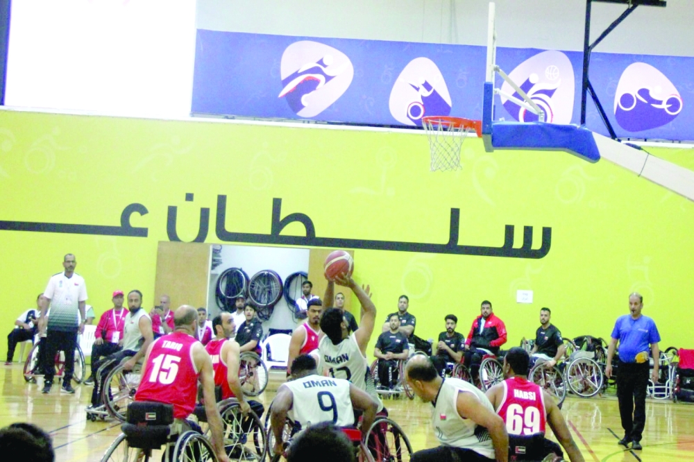 Oman wheelchair basket team