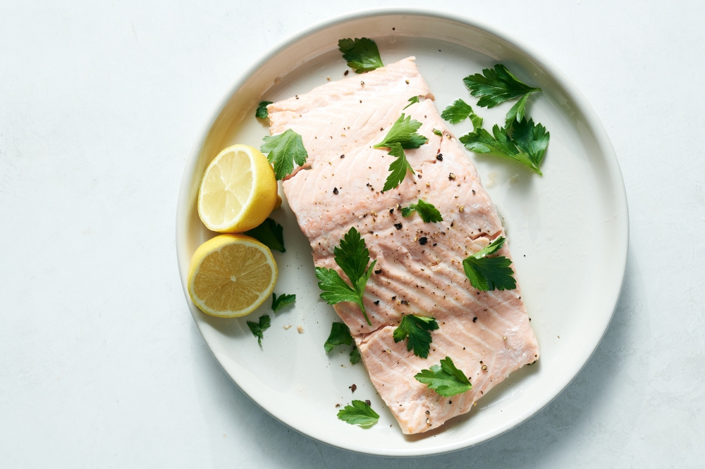 Microwave salmon. Food styled by Hadas Smirnoff. (David Malosh/The New York Times)