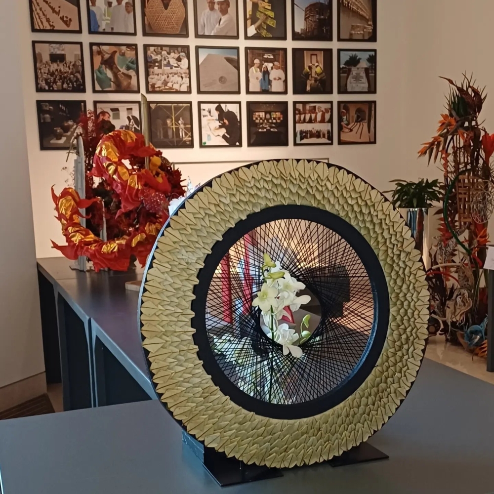Floral demonstration and display at The National Museum for Bloom Oman 2024 