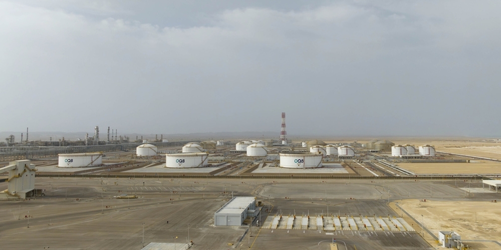The terminal, which occupies an area of 40 square kilometres, can store about 200 million barrels of oil.