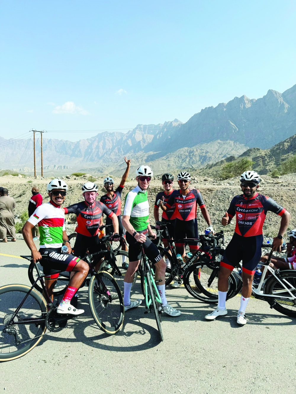 Riders before the race at Wakan.