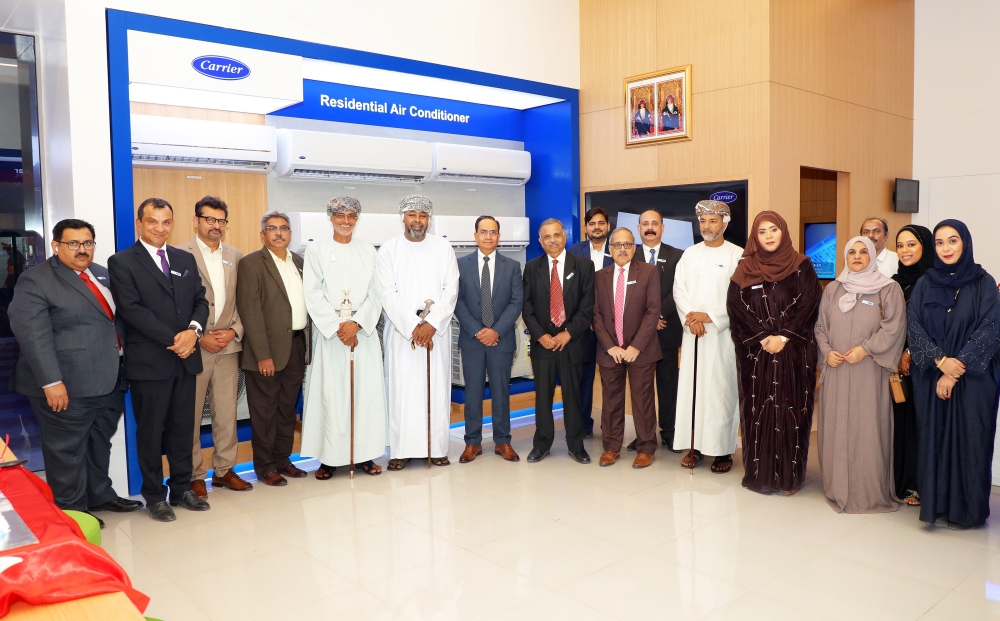 The Carrier Experience Center can be visited at 23°40'15.3"N, 58°06'04.1"E or plus code M4C2 9F6 Seeb, Oman