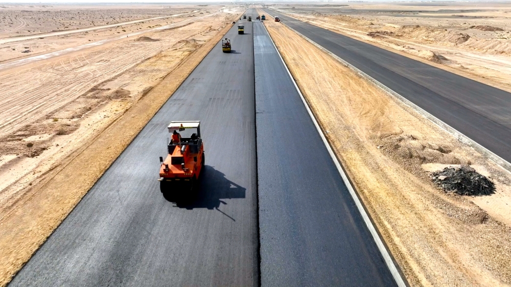 The 16 km long road project starts from the road in front of the Duqm Refinery 