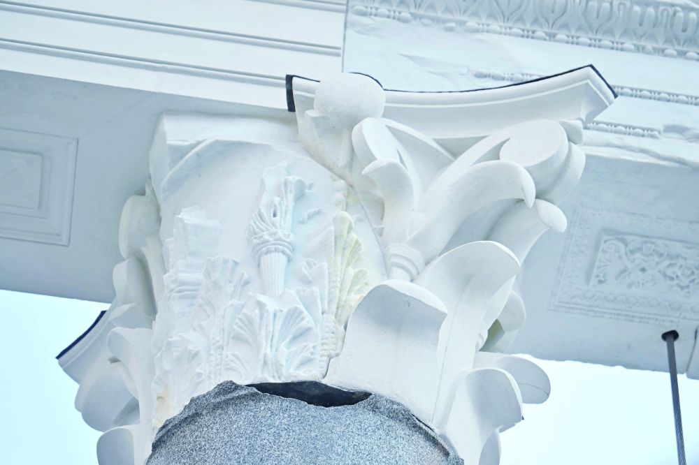 Rome restores towering colonnade of Trajan's Basilica