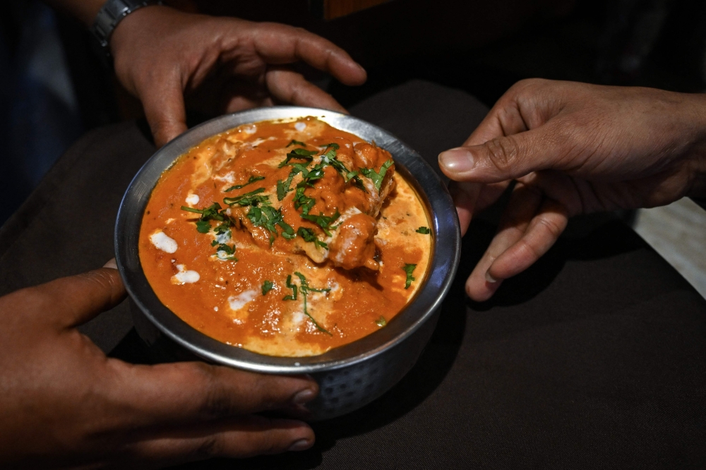  A butter chicken dish served at the Moti Mahal restaurant in New Delhi