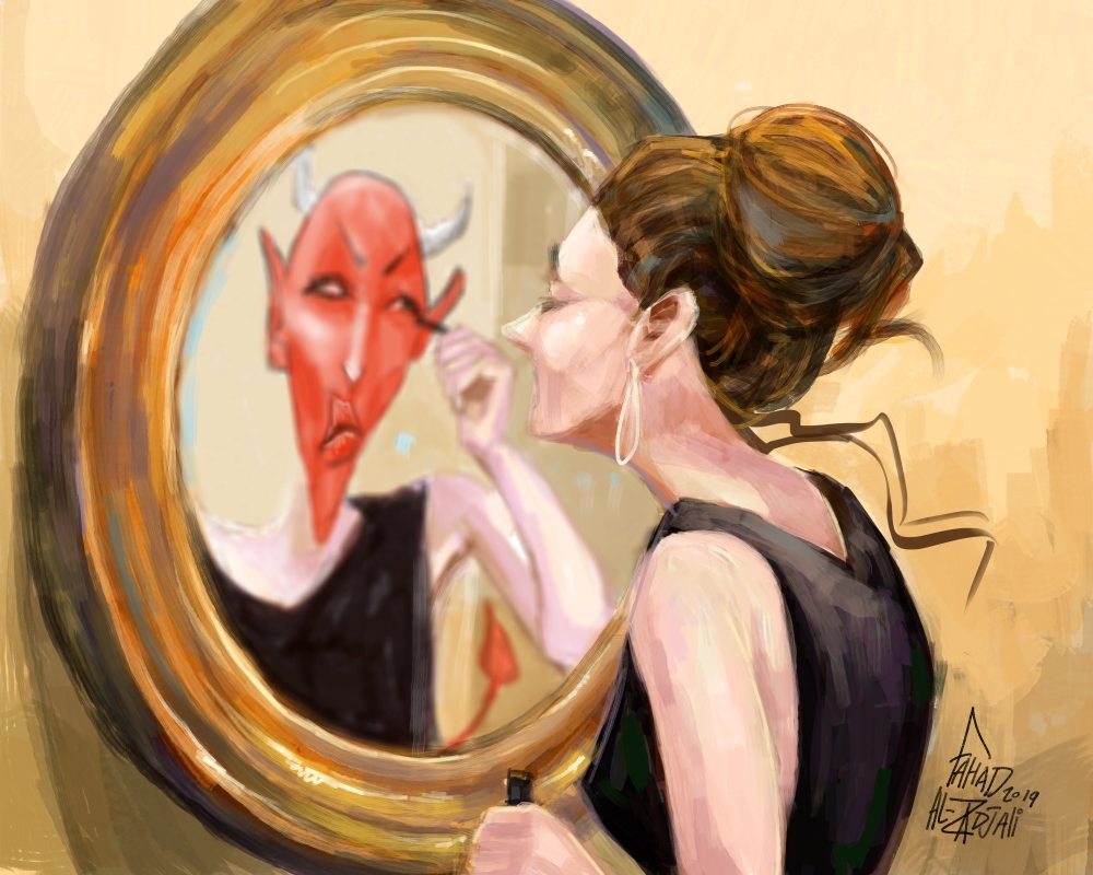  Fahd Al-Zadjali, a visual artist, and cartoonist for the Oman Daily newspaper.