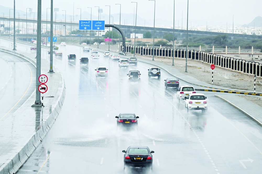 Rains are reported from various governorates on Sunday. PHOTO BY KHALFAN AL RUZAIKI