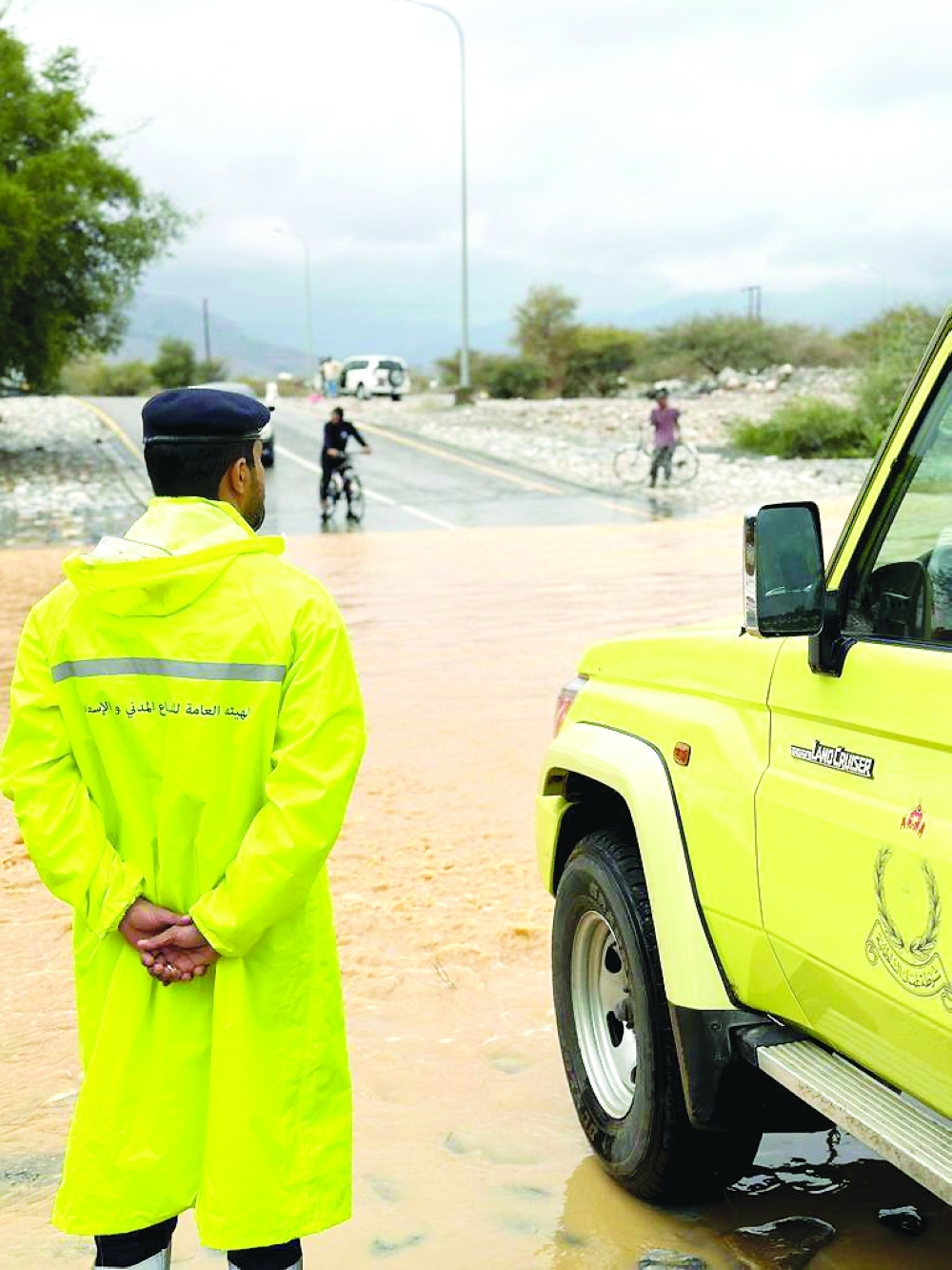 Authorities have called on everyone to exercise utmost caution and not to risk crossing wadis.