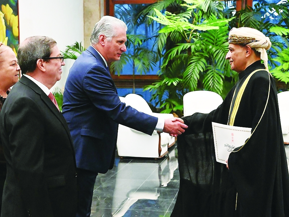 HM greetings conveyed to Cuba President