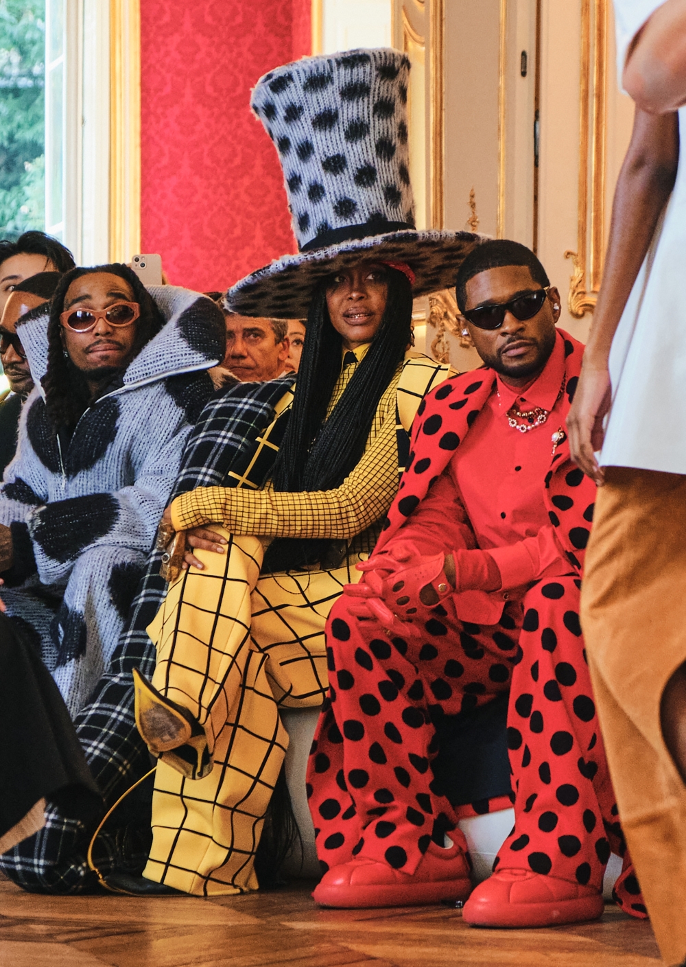 Attendees at the Marni fashion show in Paris in October 2023. (Simbarashe Cha/The New York Times)