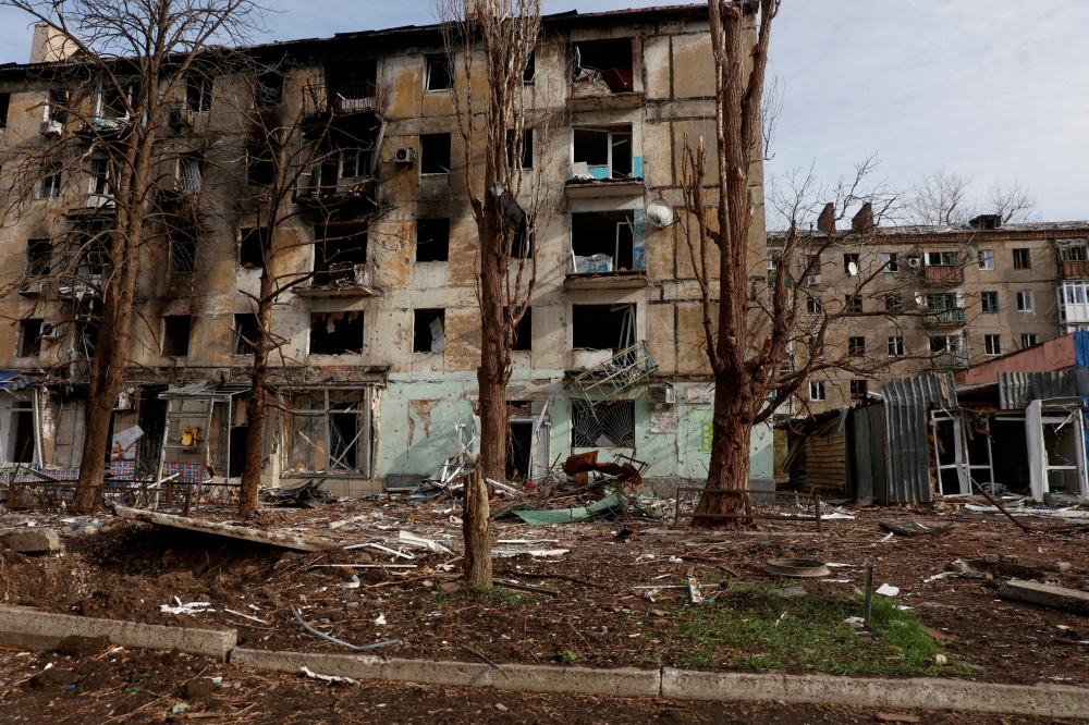 A view shows residential buildings heavily damaged by Russian military strikes in the front line town of Avdiivka, in Donetsk region, Ukraine. — Reuters file photo