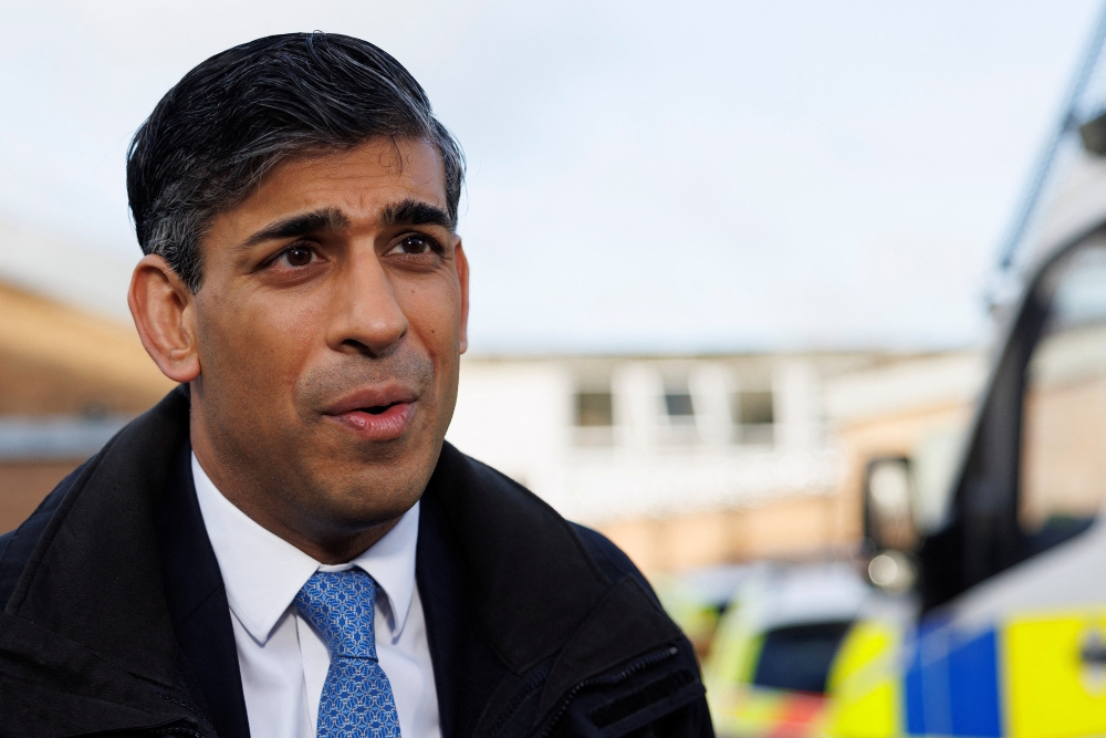 British Prime Minister Rishi Sunak 