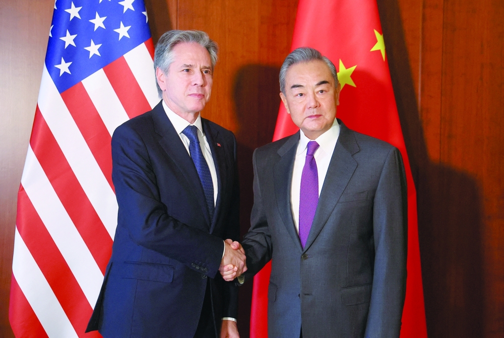 U.S. Secretary of State Antony Blinken meets with Chinese Foreign Minister Wang Yi on the side of the Munich Security Conference (MSC) in Munich, Germany. — Reuters 