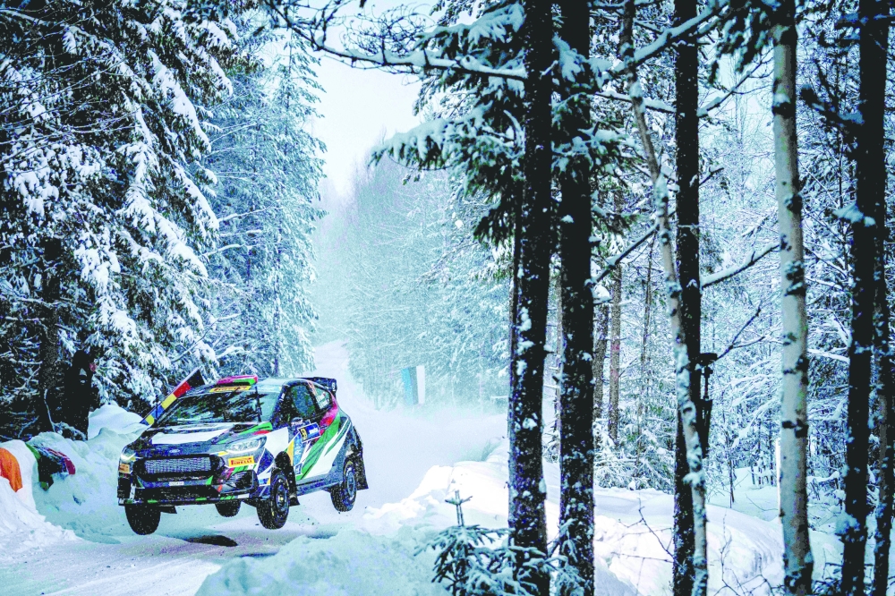 Full attack for Abdullah Al-Rawahi at Rally Sweden. 