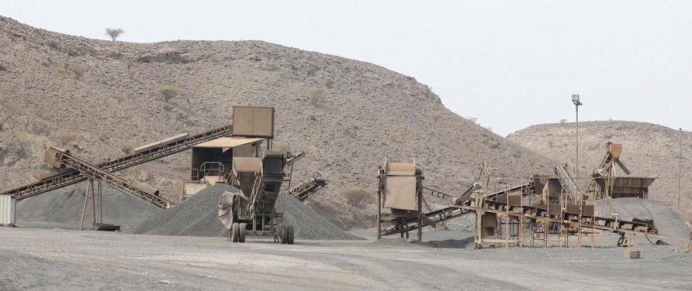 Chromite ore production at one of Oman Chromite’s facilities in the north of the country.