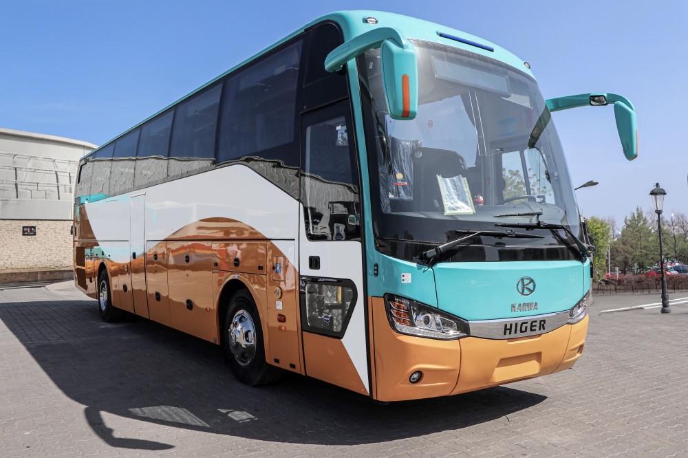 The company today celebrated delivering two of these buses to a leading transportation company in the Sultanate of Oman.