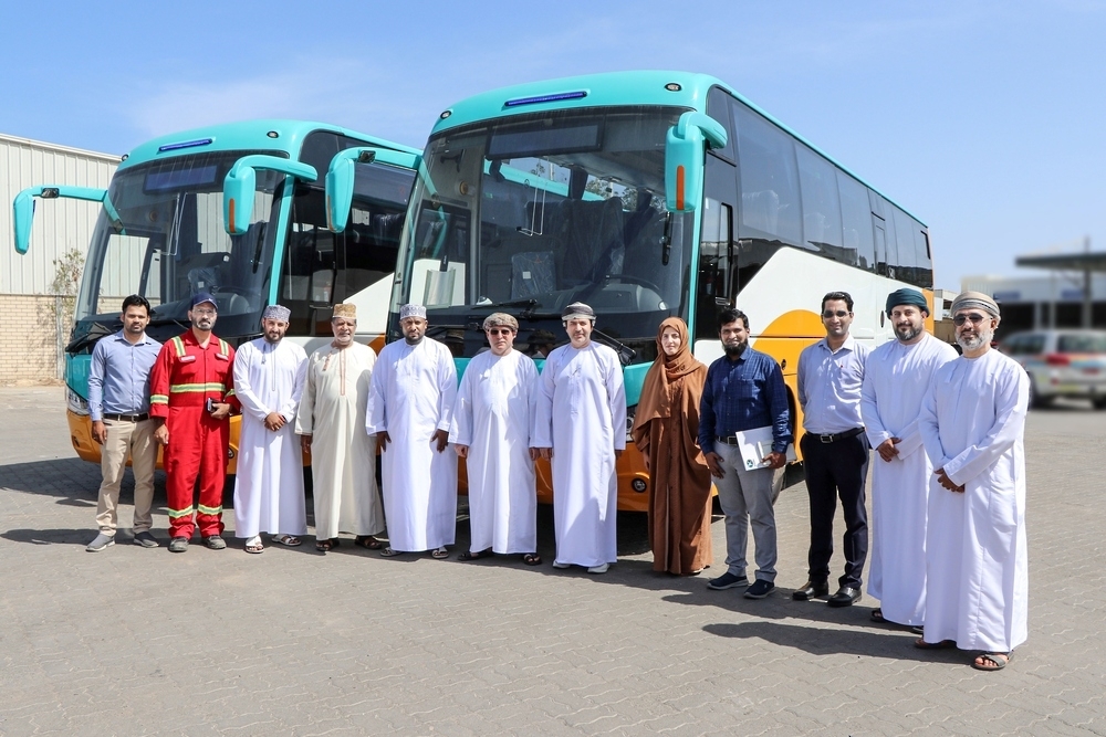 The company today celebrated delivering two of these buses to a leading transportation company in the Sultanate of Oman.