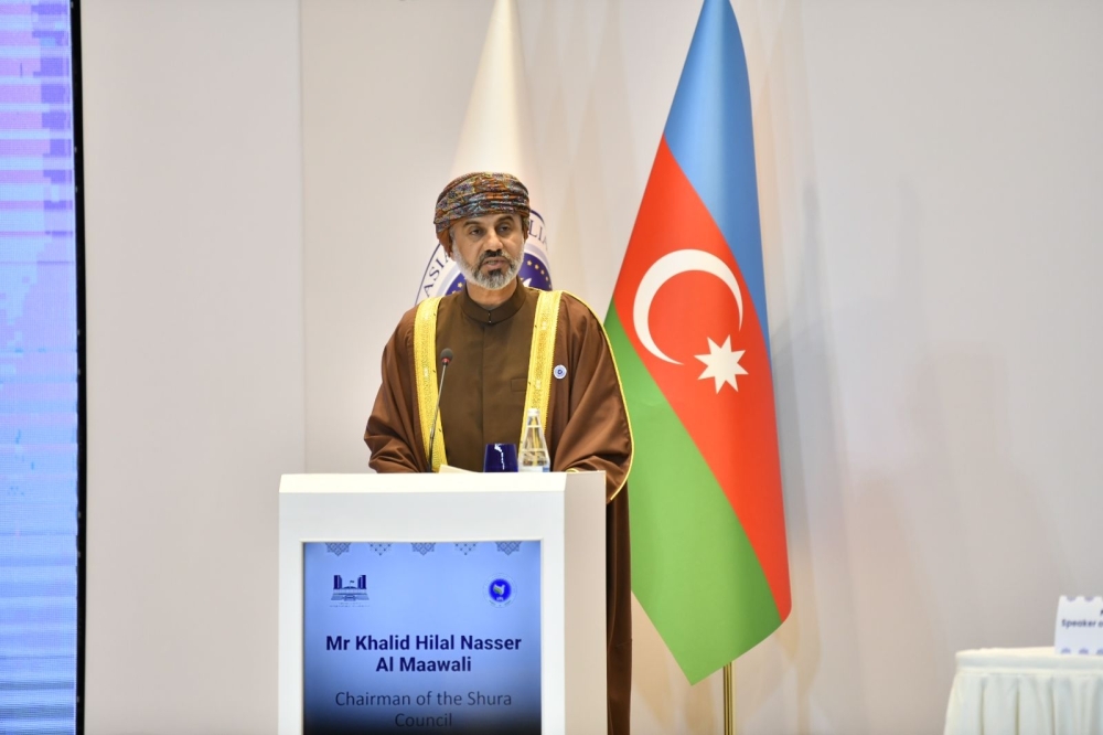 Khalid Al Maawali, Chairman of the Shura Council, Head of Oman’s delegation