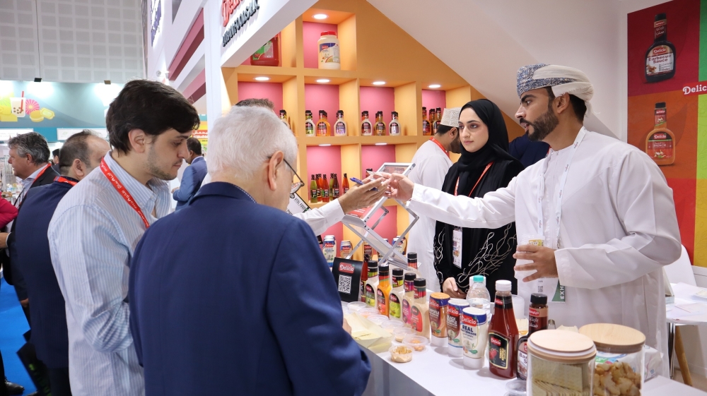 Food industry leaders, investors and producers showed keen interest in the diverse range of Omani products showcased at the Sultanate of Oman’s pavilion.