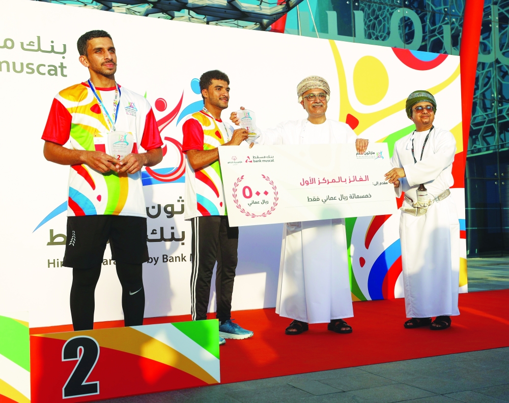 First place winner in the men category