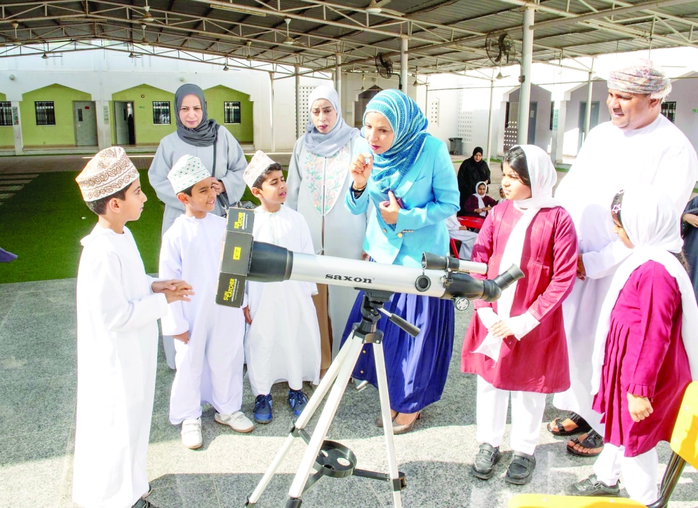 Dr Madeeha al Shaibaniya, Minister of Education, at the second edition of Oman Geniuses Forum at Al Bayan School for Basic Education in Muscat
