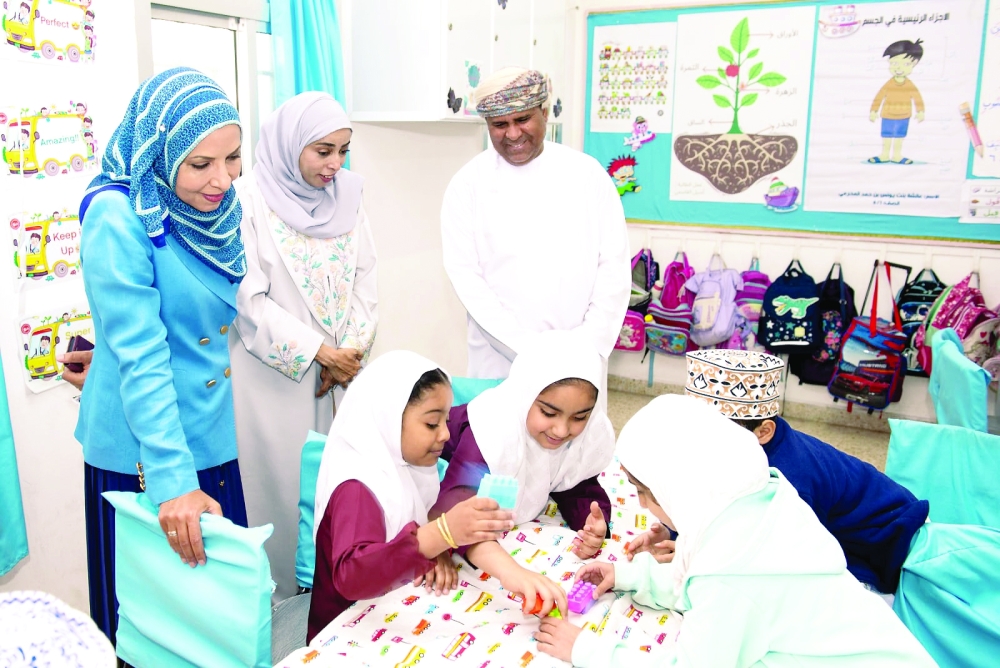Dr Madeeha al Shaibaniya, Minister of Education, at the second edition of Oman Geniuses Forum at Al Bayan School for Basic Education in Muscat