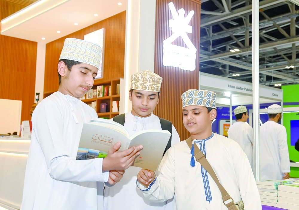 The ceremony took place at the book fair’s venue at Oman Convention and Exhibition Centre