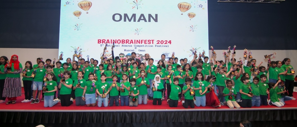Winners of the 5th National Brainobrain Festival held at Middle East College.