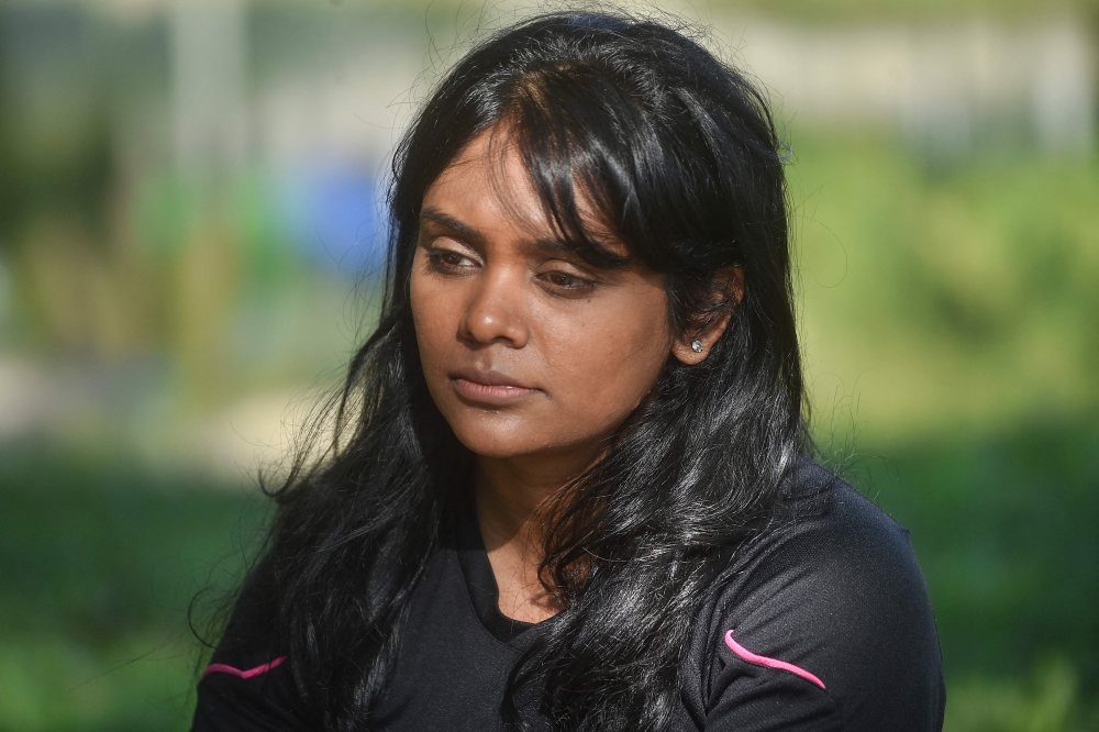Grace Nathan, a relative of one of the missing victims of Malaysia Airlines flight MH370 
