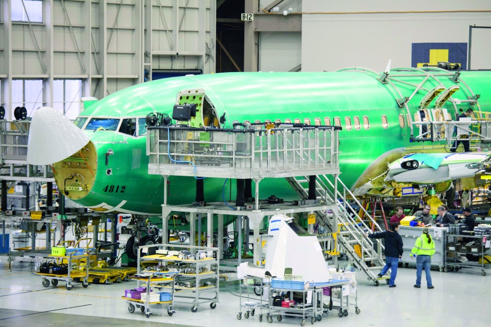 A Boeing 737 jetliner is pictured during a tour of the Boeing 737 assembly plant in Renton, Washington. — Reuters