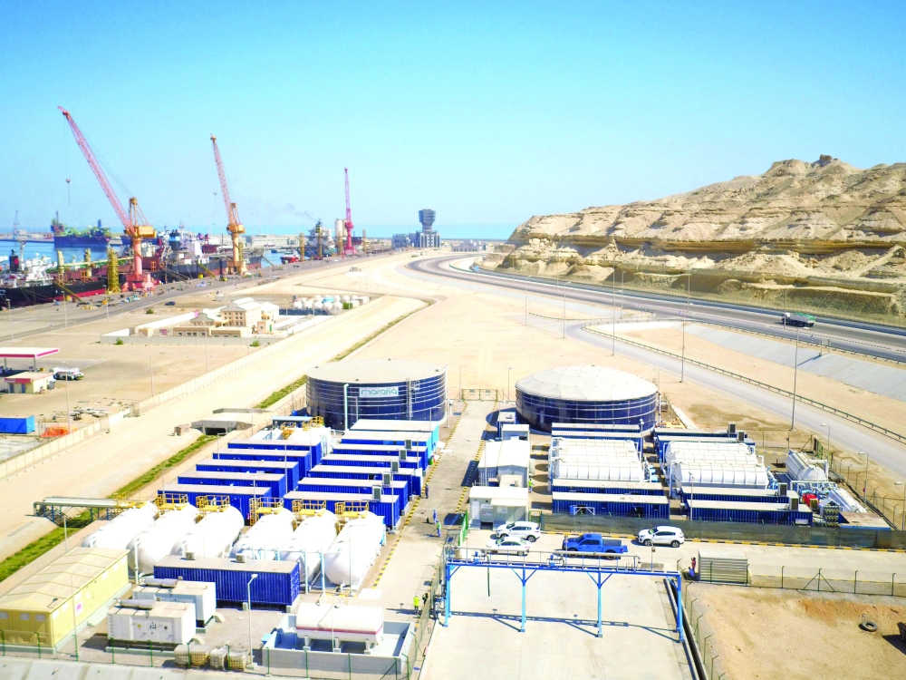 View of Marafiq’s facilities in Duqm SEZ.