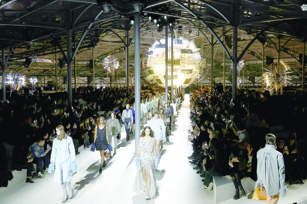 Models present creations by designer Nicolas Ghesquiere as part of his Fall-Winter 2024/2025 Women's ready-to-wear collection show for fashion house Louis Vuitton during Paris Fashion Week in Paris, France, March 5, 2024. REUTERS/Stephanie Lecocq
