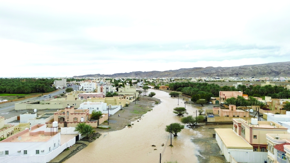 Heavy rains are reported from various governorates.