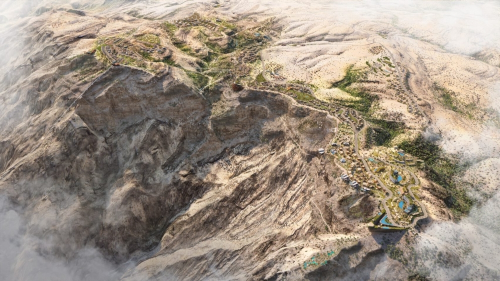 Artist's rendering of Jabal Al Akhdar development.