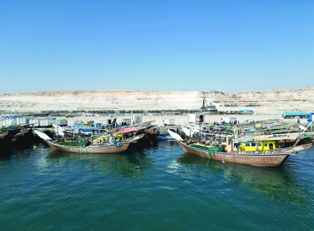 The newly opened Duqm Fisheries harbour is expected to drive up fish landings .